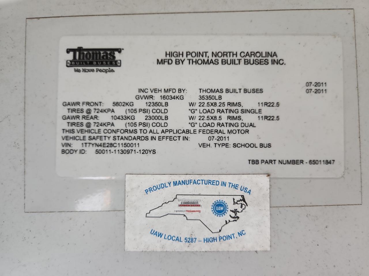 Thomas School Bus Image 8