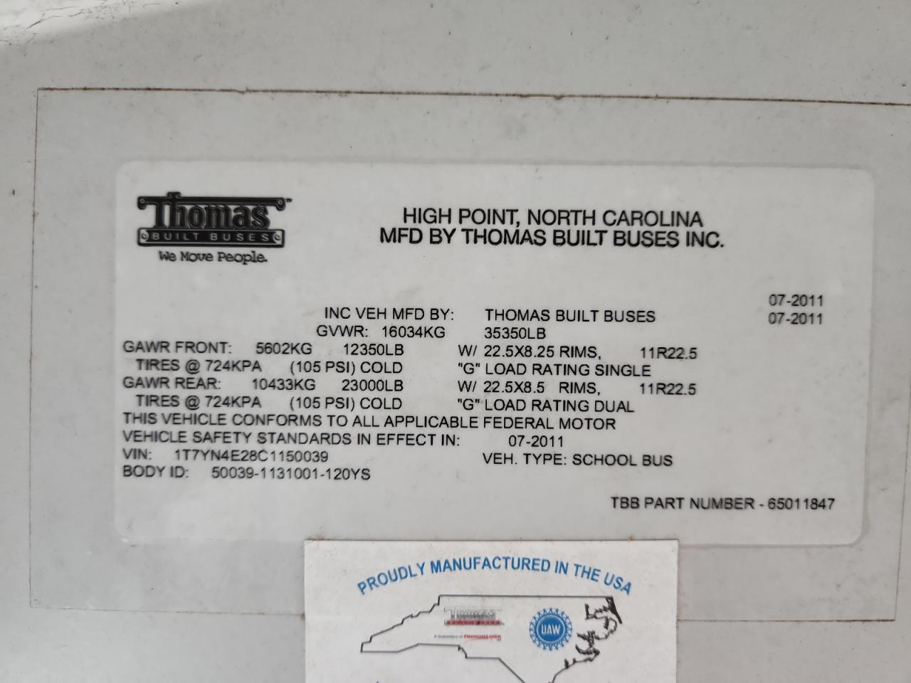 Thomas School Bus Image 10