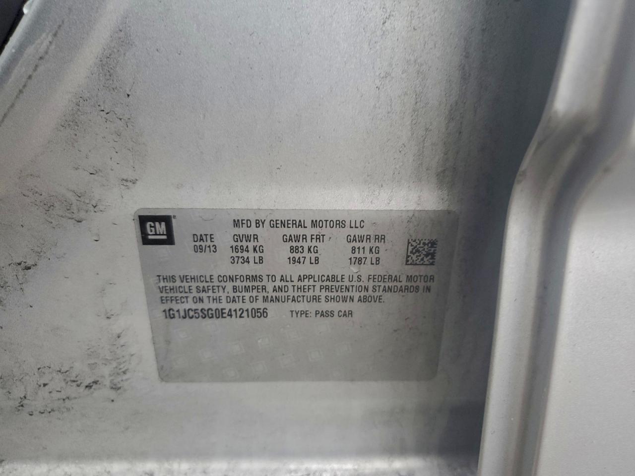 Chevrolet Sonic Lt Image 9